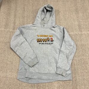 A Bathing Ape Hoodie Mens Large Gray 2000s Button Up